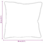 Cuscino con cuscino 2 pcs Bianco 80 x 80 x 20 cm Poliestere