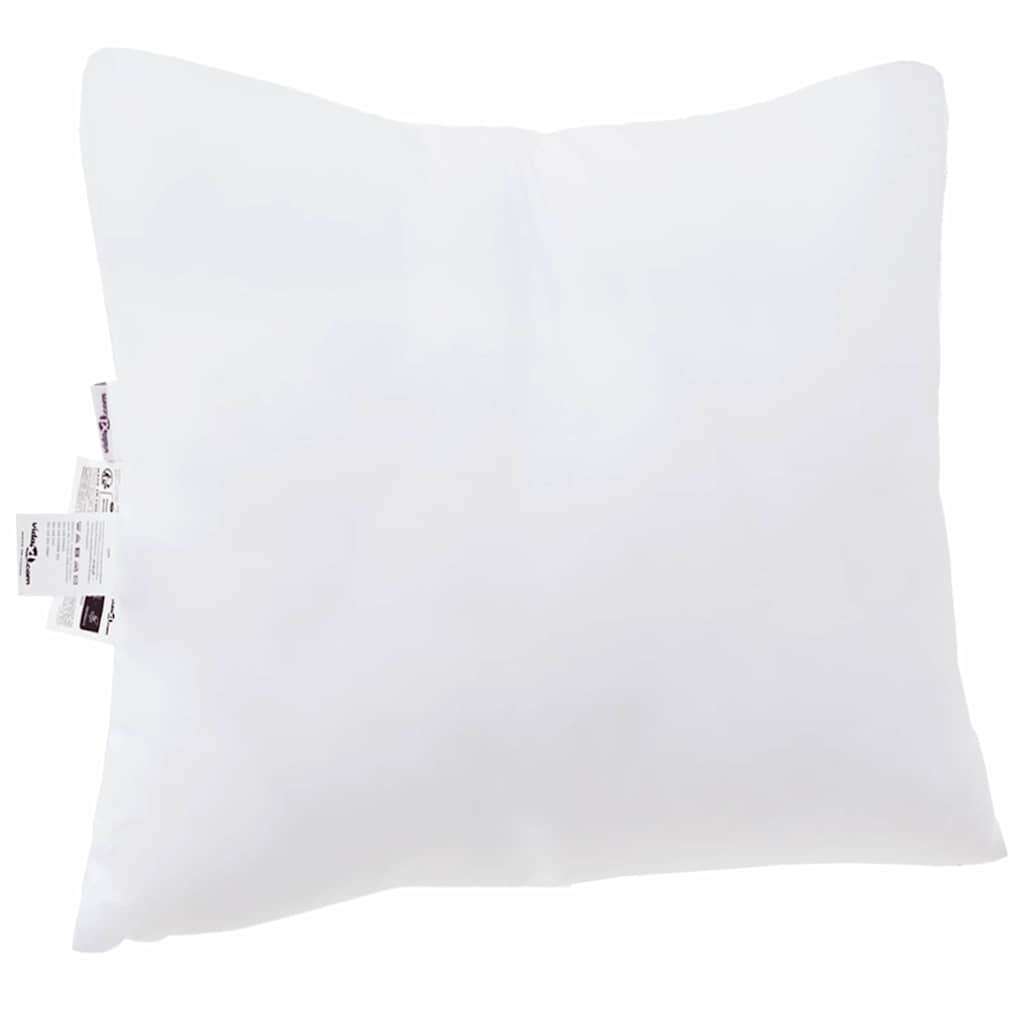 Cuscino con cuscino 2 pcs Bianco 80 x 80 x 20 cm Poliestere