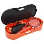 Set da Badminton con 2 Racchette, Rete e Custodia 292x30x152 cm