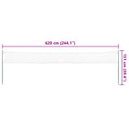 Set da Badminton con 4 Racchette e Rete 620x151 cm