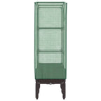 Letto Rialzato con Copertura Serra Effetto Rattan 80x40x140 cm