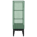 Letto Rialzato con Copertura Serra Effetto Rattan 80x40x140 cm