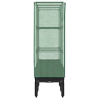 Letto Rialzato con Copertura Serra Effetto Rattan 120x40x140 cm
