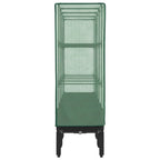 Letto Rialzato con Copertura Serra Effetto Rattan 160x40x140 cm