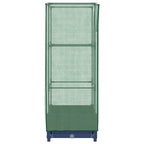 Letto Rialzato con Copertura Serra Effetto Rattan 40x40x123 cm
