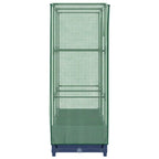Letto Rialzato con Copertura Serra Effetto Rattan 80x40x123 cm