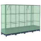 Letto rialzato con copertura per serra effetto rattan 160x40x123 cm