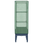 Letto Rialzato con Copertura Serra Effetto Rattan 80x40x140 cm