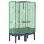 Letto Rialzato con Copertura Serra Effetto Rattan 80x40x140 cm