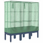 Letto Rialzato con Copertura Serra Effetto Rattan 120x40x140 cm