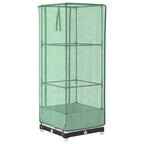 Letto Rialzato con Copertura Serra Effetto Rattan 40x40x123 cm