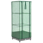 Letto Rialzato con Copertura Serra Effetto Rattan 40x40x123 cm