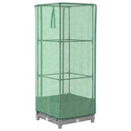 Letto Rialzato con Copertura Serra Effetto Rattan 40x40x123 cm