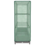 Letto Rialzato con Copertura Serra Effetto Rattan 160x40x123 cm