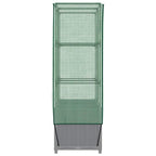 Letto Rialzato con Copertura Serra Effetto Rattan 80x40x138 cm