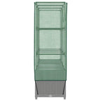 Letto Rialzato con Copertura Serra Effetto Rattan 120x40x138 cm