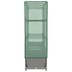 Letto Rialzato con Copertura Serra Effetto Rattan 160x40x138 cm