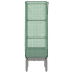 Letto Rialzato con Copertura Serra Effetto Rattan 40x40x140 cm