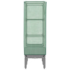 Letto Rialzato con Copertura Serra Effetto Rattan 80x40x140 cm