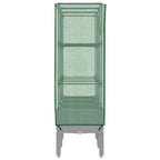 Letto Rialzato con Copertura Serra Effetto Rattan 120x40x140 cm