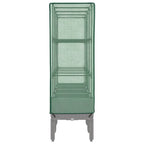 Letto Rialzato con Copertura Serra Effetto Rattan 160x40x140 cm