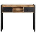 Tavolo Consolle 100x35x75 cm in Legno Massello di Mango Grezzo