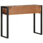 Tavolo Consolle Multicolore 100x35x75cm Legno Massello Recupero