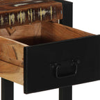 Tavolo Consolle Multicolore 100x35x75cm Legno Massello Recupero