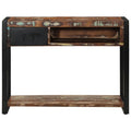 Tavolo Consolle Multicolore 100x35x75cm Legno Massello Recupero
