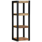 Mensola da Parete 35x35x100cm in Legno Massello di Mango Grezzo