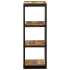 Mensola da Parete 35x35x100cm in Legno Massello di Mango Grezzo