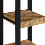 Mensola da Parete 35x35x100cm in Legno Massello di Mango Grezzo
