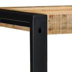 Mensola da Parete 35x35x100cm in Legno Massello di Mango Grezzo
