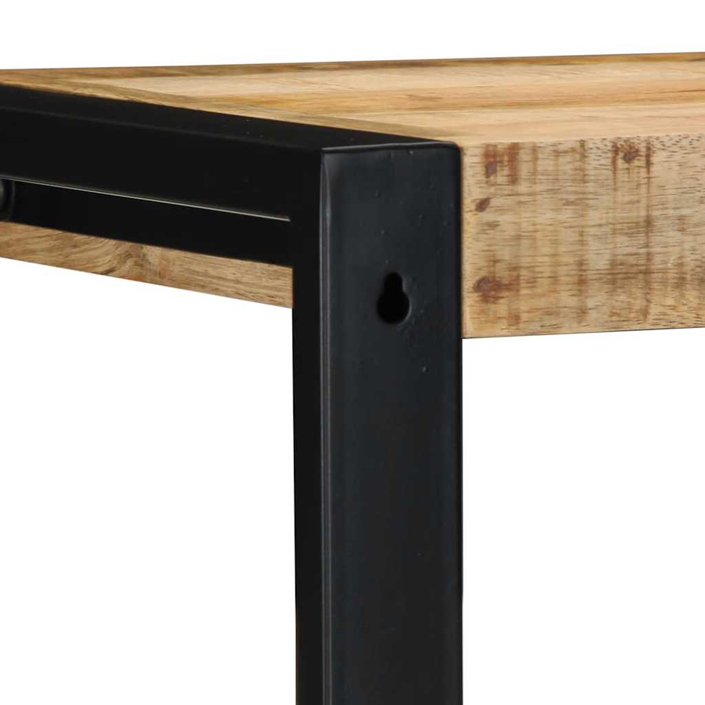 Mensola da Parete 35x35x100cm in Legno Massello di Mango Grezzo