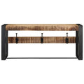 Appendiabiti 80x35x35 cm in Legno Massello Grezzo di Mango