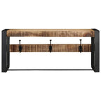 Appendiabiti 80x35x35 cm in Legno Massello Grezzo di Mango