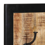 Appendiabiti 40x2x80 cm in Legno Massello Grezzo di Mango
