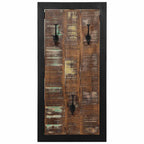 Appendiabiti Multicolore 40x2x80 cm in Legno Massello Recupero
