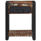 Tavolino Multicolore 40x40x50 cm in Legno Massello Recupero