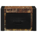 Comodino Multicolore 40x35x25 cm in Legno Massello Recupero