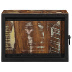 Comodino Multicolore 40x35x25 cm in Legno Massello Recupero