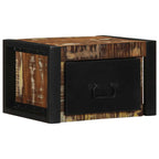 Comodini 2 pz Multicolore 40x35x25cm in Legno Massello Recupero