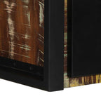 Comodini 2 pz Multicolore 40x35x25cm in Legno Massello Recupero