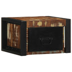 Comodini 2 pz Multicolore 40x35x25cm in Legno Massello Recupero