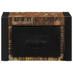 Comodini 2 pz Multicolore 40x35x25cm in Legno Massello Recupero