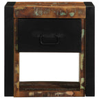 Comodino Multicolore 40x35x40 cm in Legno Massello Recupero
