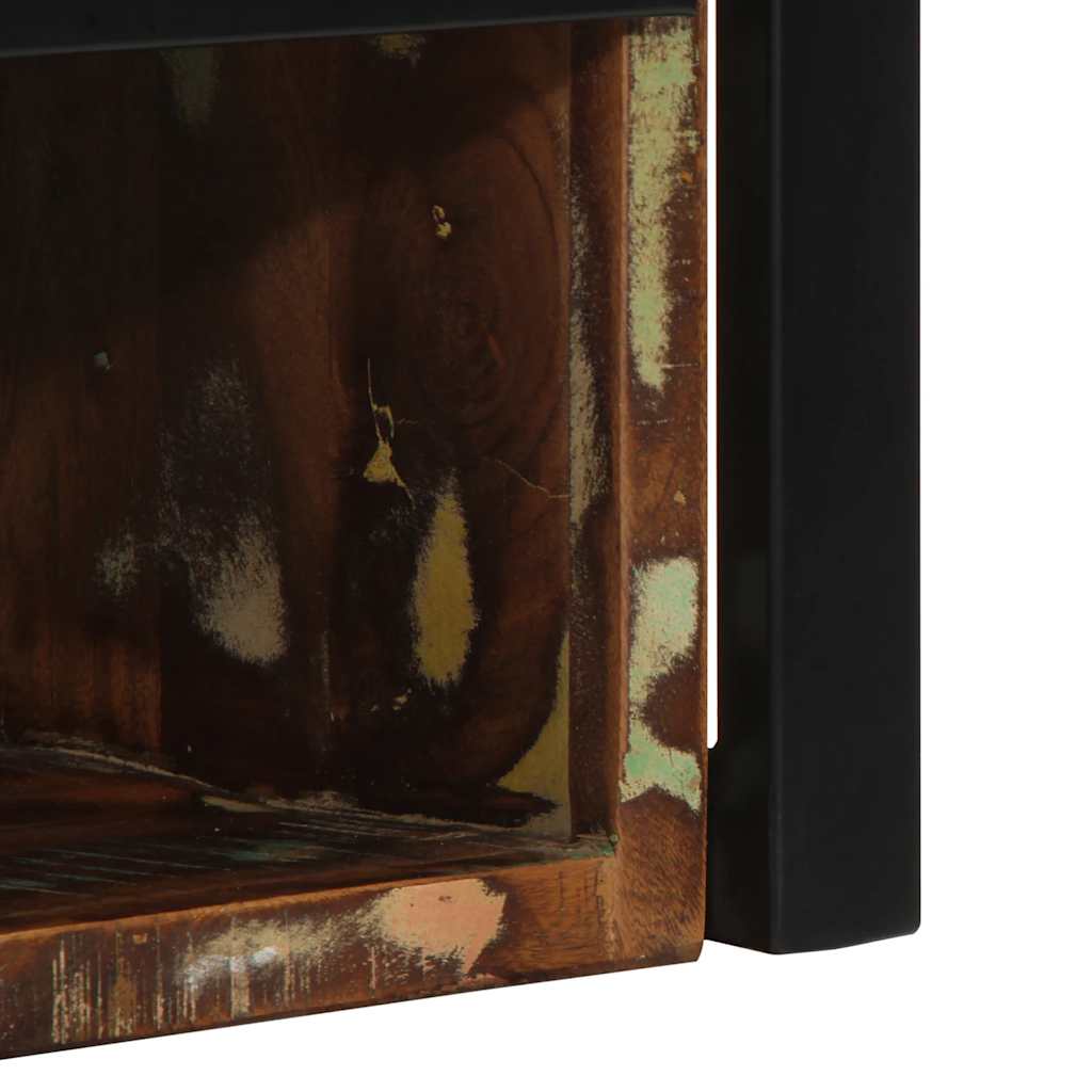 Comodini 2 pz Multicolore 40x35x40cm in Legno Massello Recupero