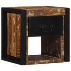 Comodini 2 pz Multicolore 40x35x40cm in Legno Massello Recupero