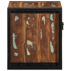 Comodini 2 pz Multicolore 40x35x40cm in Legno Massello Recupero