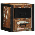 Comodini 2 pz Multicolore 40x35x40cm in Legno Massello Recupero